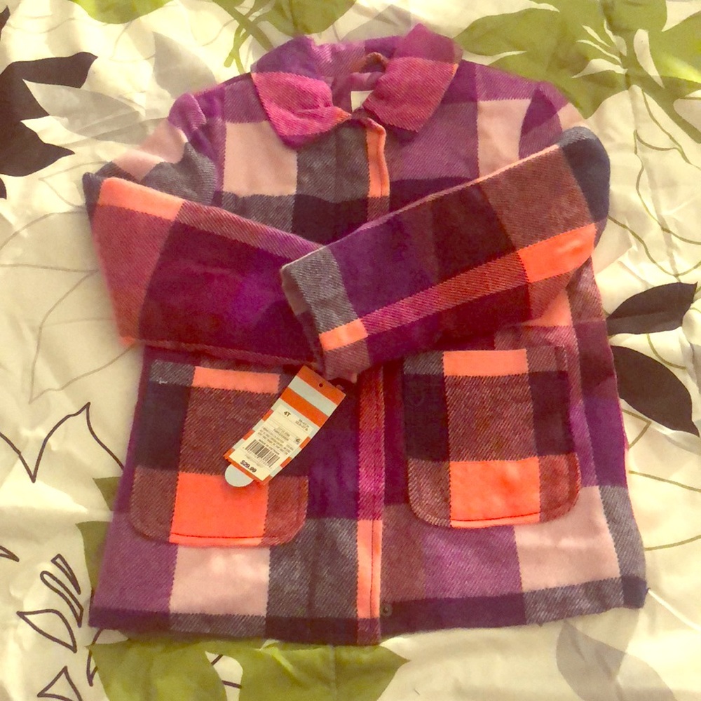 Pink and purple cat and jack winter coat